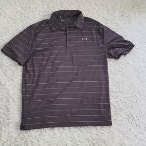 mens grey under armour polo